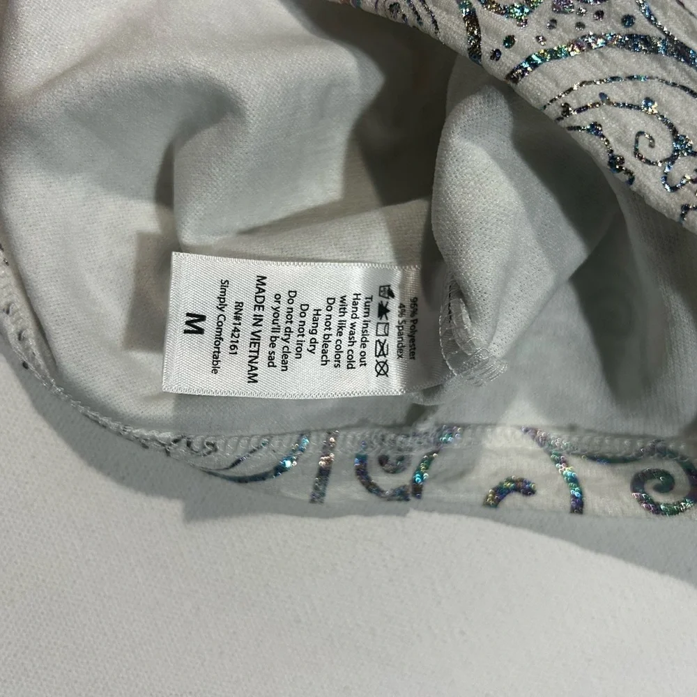 LuLaRoe Elegant Silver Patterned Women's Cassie Pencil Skirt - Picture 5 of 7